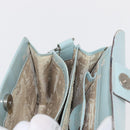 GUCCI Shoulder Bag Leather Light Blue Silver 007 406 0259 Auth ep11902-20