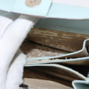 GUCCI Shoulder Bag Leather Light Blue Silver 007 406 0259 Auth ep11902-11