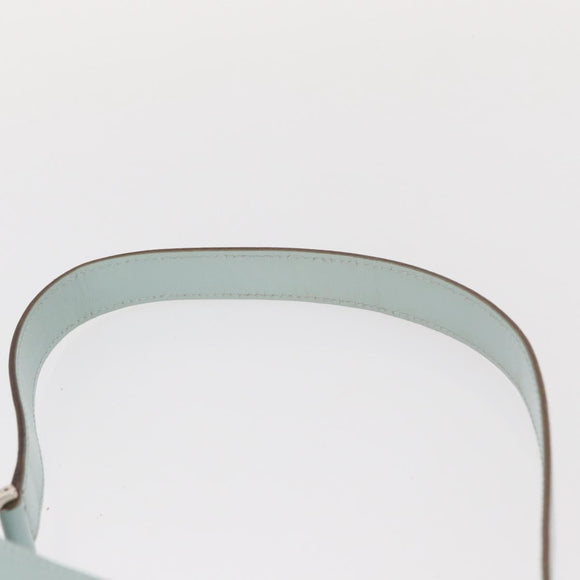 GUCCI Shoulder Bag Leather Light Blue Silver 007 406 0259 Auth ep11902