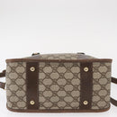 GUCCI GG Supreme Web Sherry Line Bag PVC 2way Beige Gold 41 02 039 Auth ep11903-11