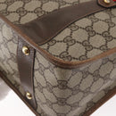 GUCCI GG Supreme Web Sherry Line Bag PVC 2way Beige Gold 41 02 039 Auth ep11903-15