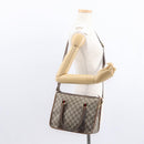 GUCCI GG Supreme Web Sherry Line Bag PVC 2way Beige Gold 41 02 039 Auth ep11903-25