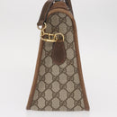 GUCCI GG Supreme Web Sherry Line Bag PVC 2way Beige Gold 41 02 039 Auth ep11903-5