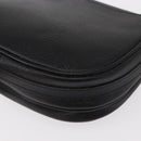 Burberrys Shoulder Bag Leather Black Gold Auth ep11908-16