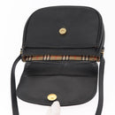 Burberrys Shoulder Bag Leather Black Gold Auth ep11908-10