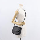 Burberrys Shoulder Bag Leather Black Gold Auth ep11908-21