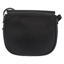 Burberrys Shoulder Bag Leather Black Gold Auth ep11908-2