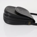 Burberrys Shoulder Bag Leather Black Gold Auth ep11908-3