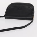Burberrys Shoulder Bag Leather Black Gold Auth ep11908-6