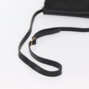 Burberrys Shoulder Bag Leather Black Gold Auth ep11908-7