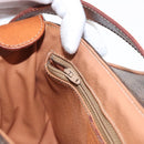 CELINE Macadam Canvas Shoulder Bag PVC Leather Brown Gold Auth ep11909-21