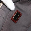 FENDI Zucchino Canvas Mamma Baguette Shoulder Bag Beige Brown gold Auth ep11910-18