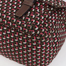 PRADA Shoulder Bag Nylon Pink Silver Auth ep11911-15