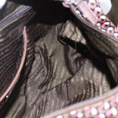 PRADA Shoulder Bag Nylon Pink Silver Auth ep11911-23
