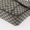 CELINE Macadam Canvas Shoulder Bag Gray Silver Auth ep11913-14