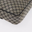 CELINE Macadam Canvas Shoulder Bag Gray Silver Auth ep11913-15