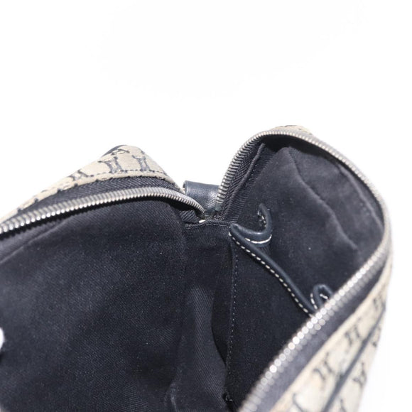 CELINE Macadam Canvas Shoulder Bag Gray Silver Auth ep11913