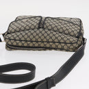 CELINE Macadam Canvas Shoulder Bag Gray Silver Auth ep11913-6