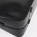 GUCCI Bamboo Hand Bag Leather Black Silver 000 0828 Auth ep11915-15