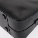 GUCCI Bamboo Hand Bag Leather Black Silver 000 0828 Auth ep11915-16