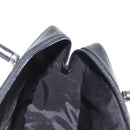 GUCCI Bamboo Hand Bag Leather Black Silver 000 0828 Auth ep11915-20