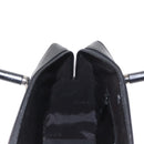 GUCCI Bamboo Hand Bag Leather Black Silver 000 0828 Auth ep11915-21