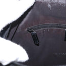 GUCCI Bamboo Hand Bag Leather Black Silver 000 0828 Auth ep11915-11