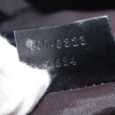 GUCCI Bamboo Hand Bag Leather Black Silver 000 0828 Auth ep11915-12