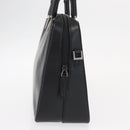 GUCCI Bamboo Hand Bag Leather Black Silver 000 0828 Auth ep11915-4