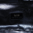 GUCCI Pouch Enamel Black Gold 032 1705 0150 Auth ep11916-12