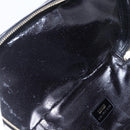 GUCCI Pouch Enamel Black Gold 032 1705 0150 Auth ep11916-10