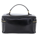 GUCCI Pouch Enamel Black Gold 032 1705 0150 Auth ep11916-2