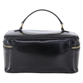 GUCCI Pouch Enamel Black Gold 032 1705 0150 Auth ep11916 - 0