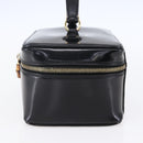 GUCCI Pouch Enamel Black Gold 032 1705 0150 Auth ep11916-4