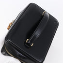 GUCCI Pouch Enamel Black Gold 032 1705 0150 Auth ep11916-6