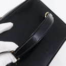 GUCCI Pouch Enamel Black Gold 032 1705 0150 Auth ep11916-7