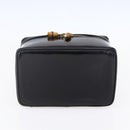 GUCCI Pouch Enamel Black Gold 032 1705 0150 Auth ep11916-5