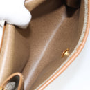 Christian Dior Honeycomb Canvas Chain Shoulder Bag PVC Beige Gold Auth ep11918-17