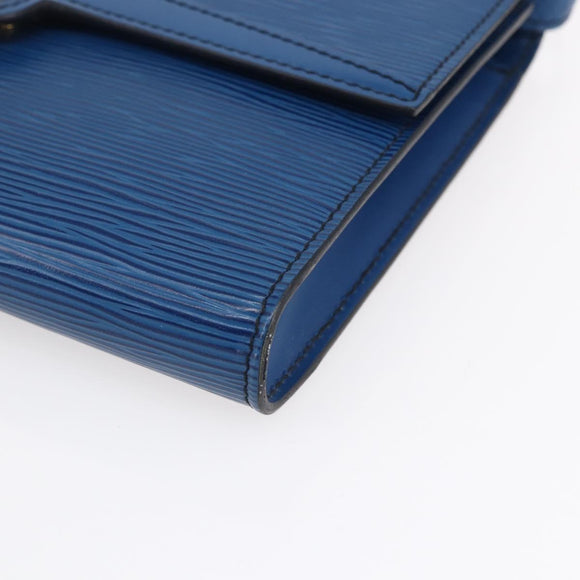 LOUIS VUITTON Epi Pochette Arche Shoulder Bag Blue M52575 LV Auth ep11919