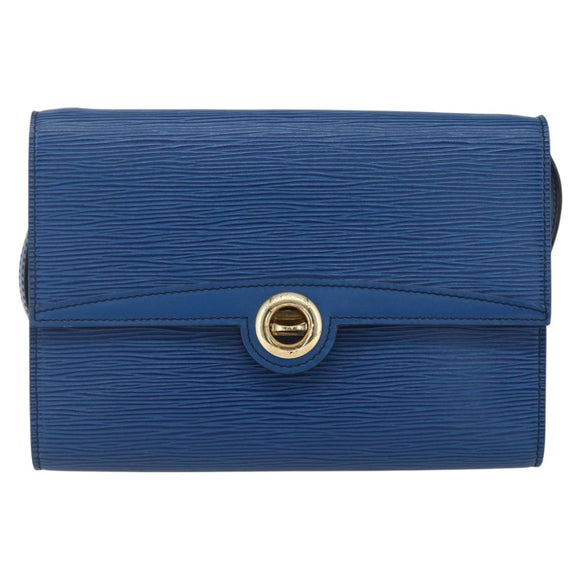 LOUIS VUITTON Epi Pochette Arche Shoulder Bag Blue M52575 LV Auth ep11919
