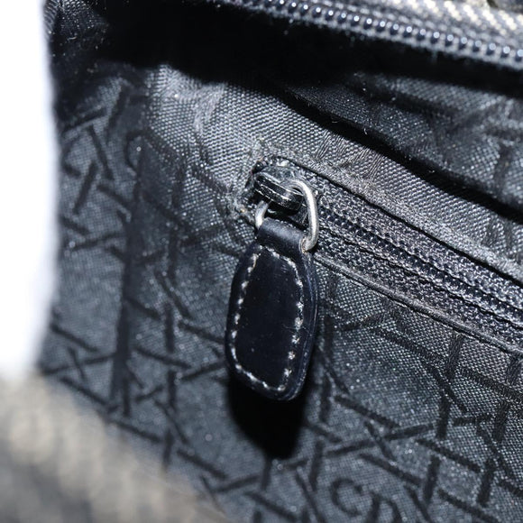 Christian Dior Lady Dior Canage Hand Bag Denim Black Silver Auth ep11922