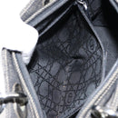 Christian Dior Lady Dior Canage Hand Bag Denim Black Silver Auth ep11922-22