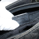 Christian Dior Lady Dior Canage Hand Bag Denim Black Silver Auth ep11922-12