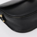Christian Dior Honeycomb Canvas Shoulder Bag PVC Black gold Auth ep11923-9