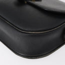 Christian Dior Honeycomb Canvas Shoulder Bag PVC Black gold Auth ep11923-14