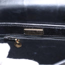 Christian Dior Honeycomb Canvas Shoulder Bag PVC Black gold Auth ep11923-17