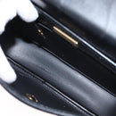 Christian Dior Honeycomb Canvas Shoulder Bag PVC Black gold Auth ep11923-12