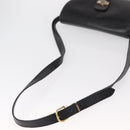 Christian Dior Honeycomb Canvas Shoulder Bag PVC Black gold Auth ep11923-7