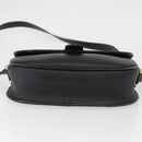 Christian Dior Honeycomb Canvas Shoulder Bag PVC Black gold Auth ep11923-5
