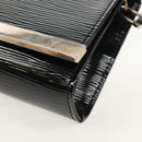 LOUIS VUITTON Electric Epi Pochette Sevigne Bag Black M4055N LV Auth ep11924-16